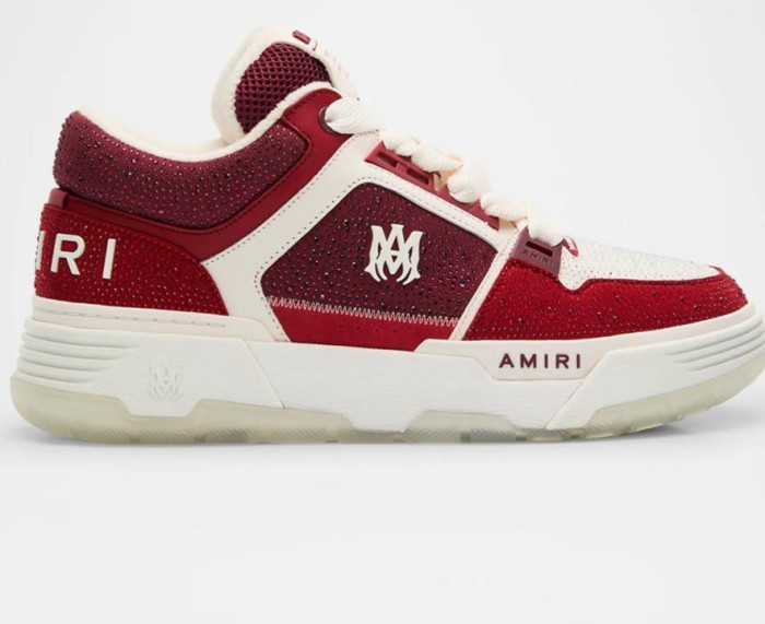 AMIRI White & Red MA-1 Sneakers