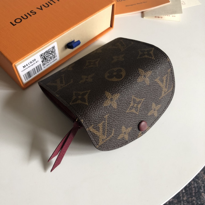 LOUI VUITTO WALLET PURPLE RED M41939 11*8