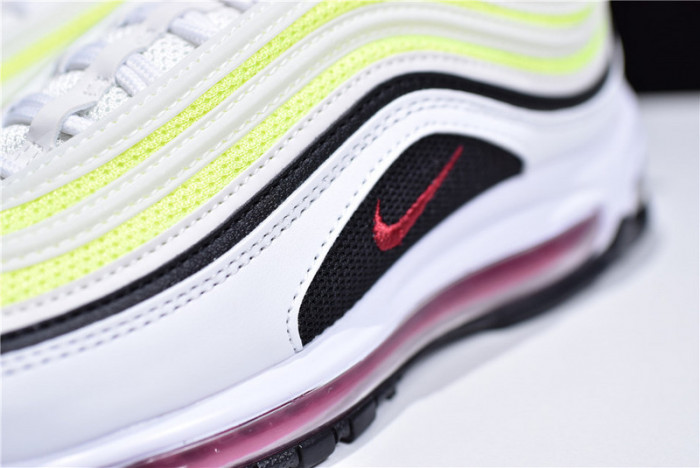 nike air max 97 white rush pink black volt cj9978-100