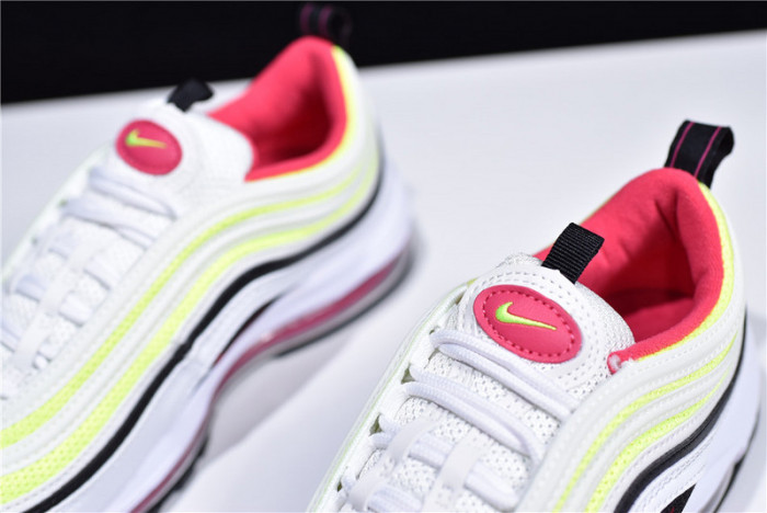 nike air max 97 white rush pink black volt cj9978-100